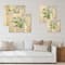 Designart - Meadow Flowers Garland - Farmhouse Print on Natural Pine Wood